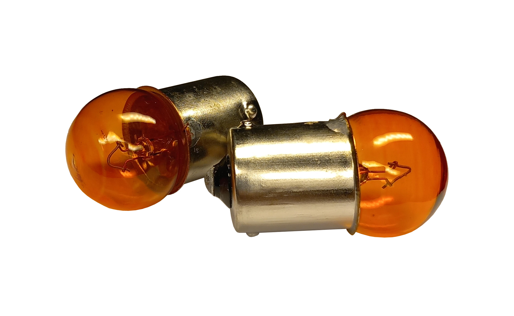 Glödlampa BA15S 12V 10W Orange (2-pack)