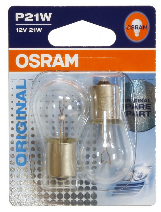 Glödlampor BA15S 12V 21W 2-p OSRAM