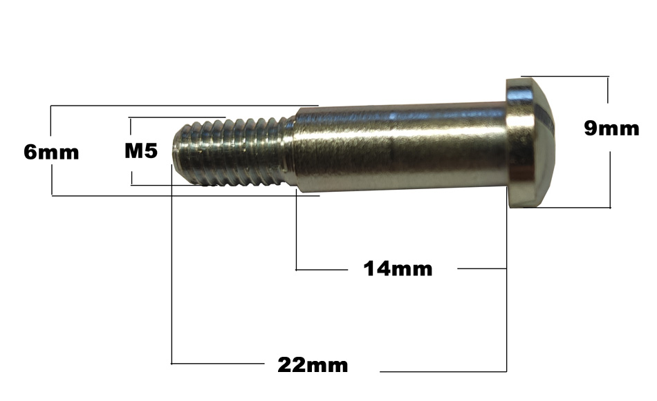 Fästbult handtagsarm (M5 x 22mm)