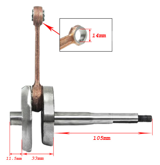 Vevparti 10mm kolvbult (Piaggio Ciao)