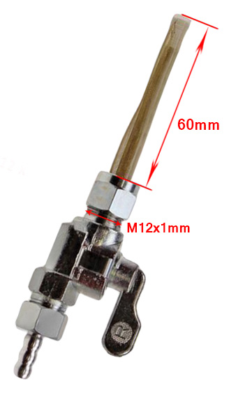 Bensinkran M12 x 1 mm (rak)