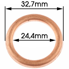 Avgaspackning 28 mm