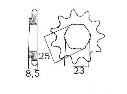 Framdrev 11T (Husqvarna Roulette)