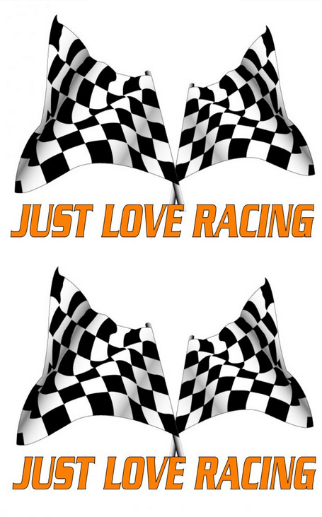 Dekalsats "Love Racing"