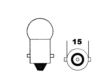 Glödlampa BA15S 12V 5W