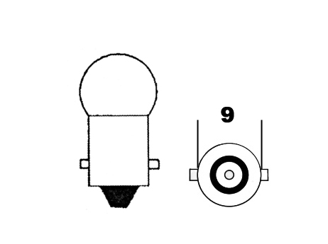 Glödlampa BA9S 6V 4W