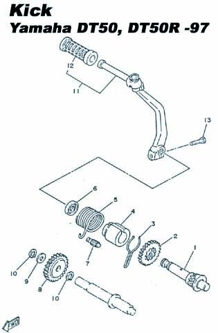 Bult, kickpedal (DT50/R -97)