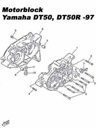 Styrbussningar motorblock (Yamaha)