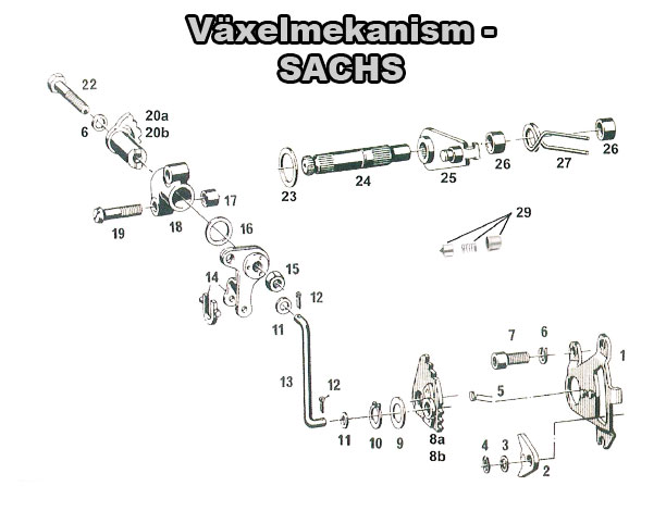 Växelaxel (Sachs 3/4 vxl fotvxl)