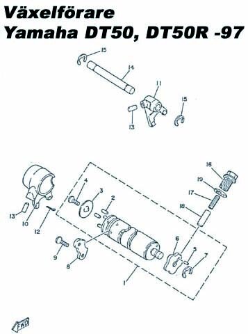 Pinne växeltrumma, DT50/DT50R-97