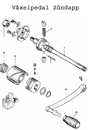 Fjäder för växelklocka (Zündapp 1967-)